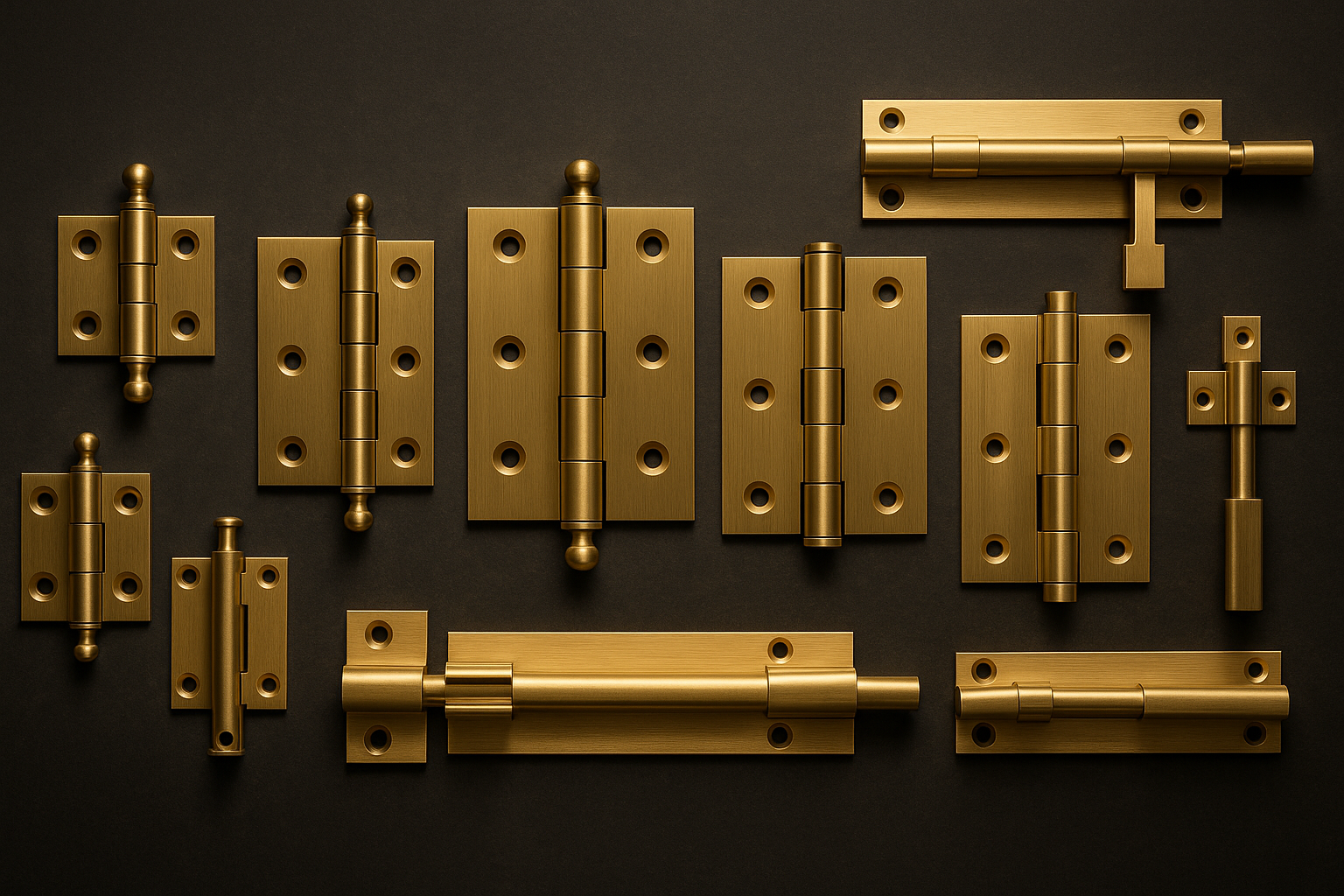 Brass hinges collection banner